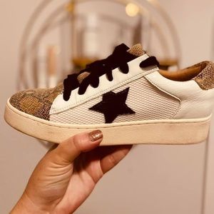 Star Snakeskin Sneakers